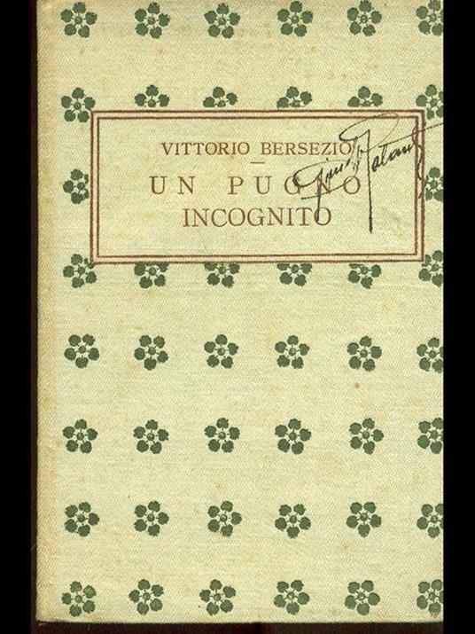 Un pugno incognito - Vittorio Bersezio - copertina