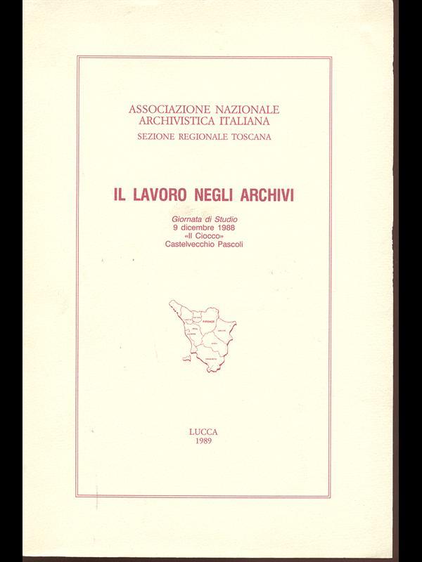 Il lavoro negli archivi