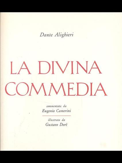 La Divina Commedia - Dante Alighieri - copertina