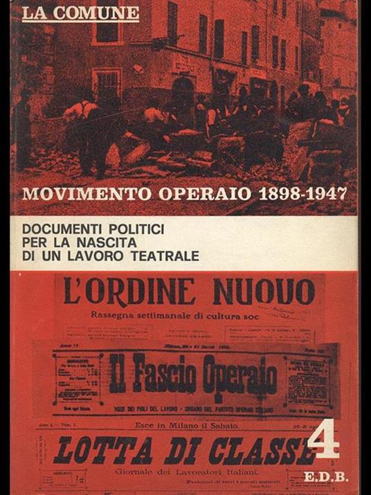 Movimento Operaio 1898-1947 - copertina
