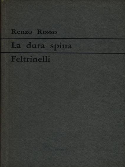dura spina - Renzo Rosso - copertina