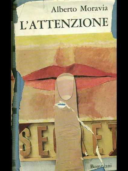 L' attenzione - Alberto Moravia - copertina