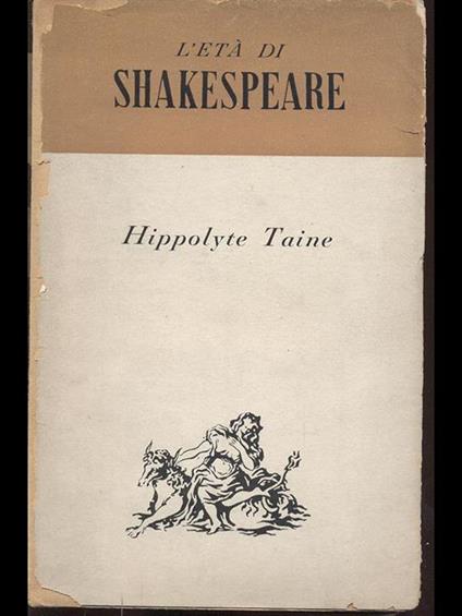 L' età di Shakespeare - Hippolyte Taine - copertina