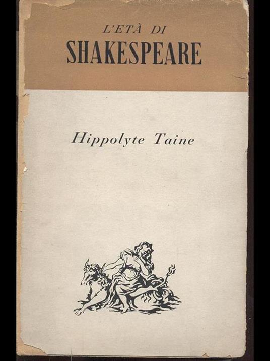 L' età di Shakespeare - Hippolyte Taine - copertina
