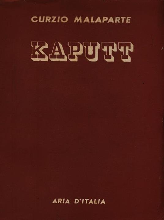 Kaputt - Curzio Malaparte - copertina