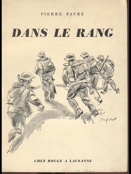 Dans le rang - Pierre Favre - copertina
