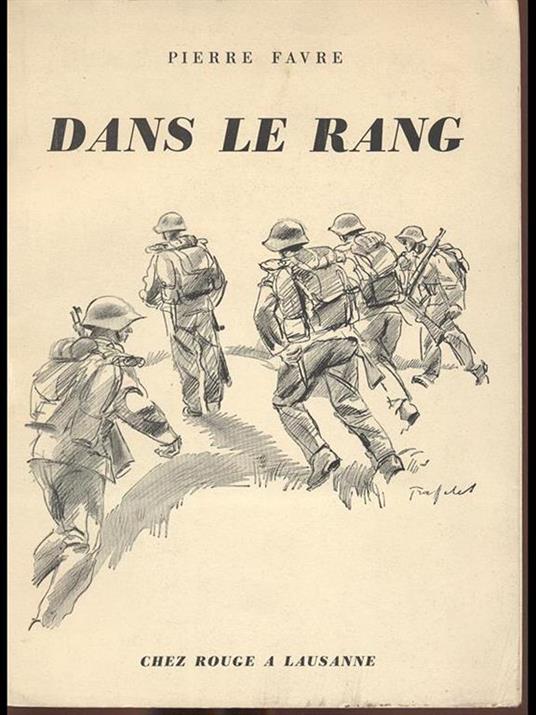 Dans le rang - Pierre Favre - copertina