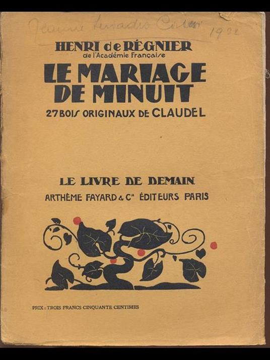 Le Mariage de Minuit - copertina