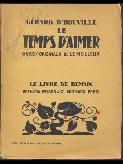 Le Temps d'Aimer - copertina