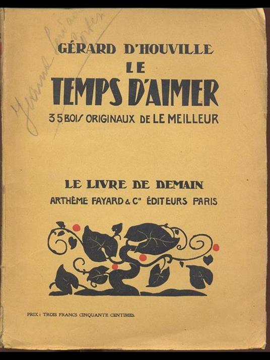 Le Temps d'Aimer - copertina