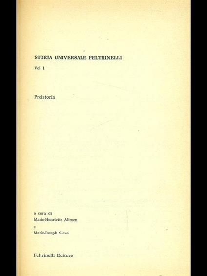 Preistoria - copertina