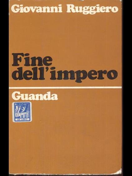 Fine dell'impero - copertina