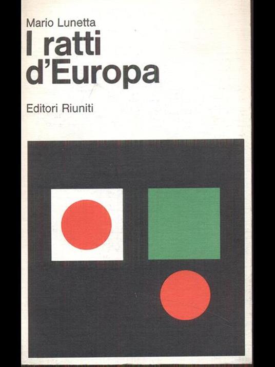 I ratti d'Europa - Mario Lunetta - copertina