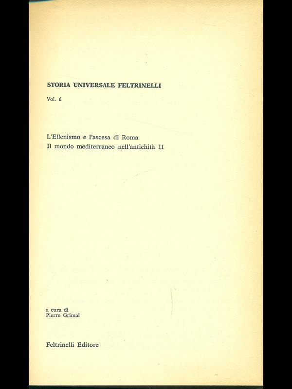 L' Ellenismo e l'ascesa di Roma