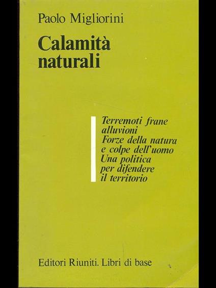 Calamità naturali - Paolo Migliorini - copertina