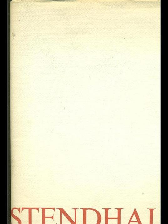 Stendhal. Opere - Stendhal - copertina