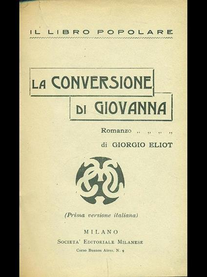 La conversione di Giovanna - copertina