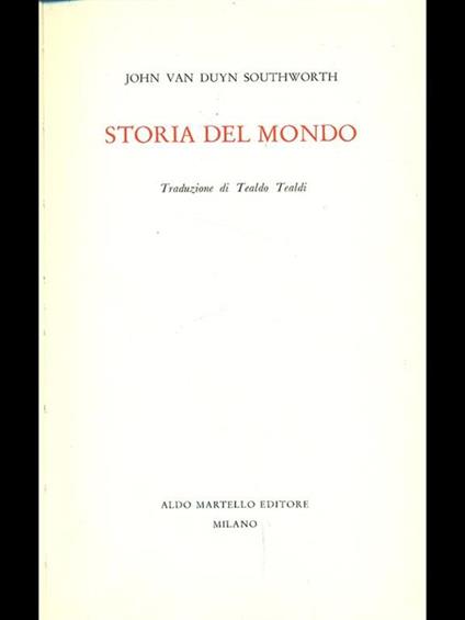 Storia del mondo - copertina