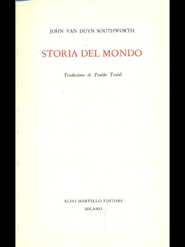 Storia del mondo