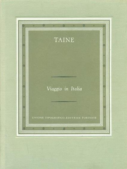 Viaggio in Italia - Hippolyte Taine - copertina