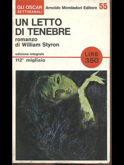 Un letto di tenebre - William Styron - copertina
