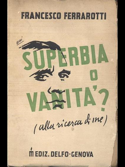 Superbia o Vanità? - copertina