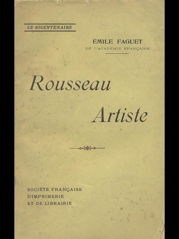 Rousseau Artiste
