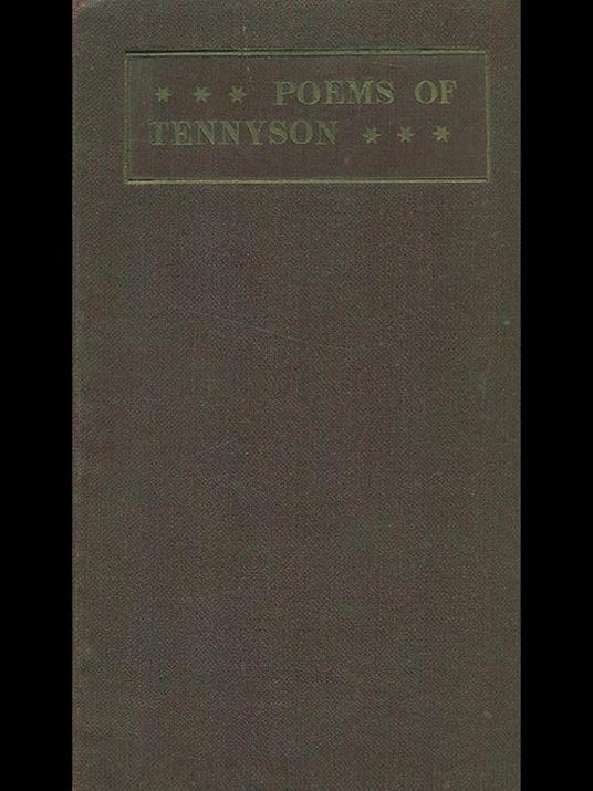 Poems of Tennyson 1830-1859 - copertina