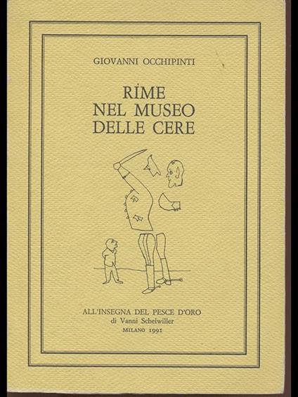 Rime nel Museo delle cere - Giovanni Occhipinti - copertina
