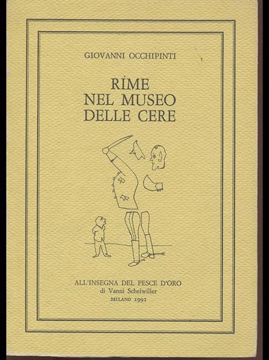Rime nel Museo delle cere - Giovanni Occhipinti - copertina