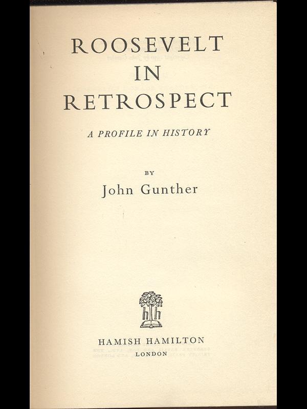 Roosevelt in retrospect