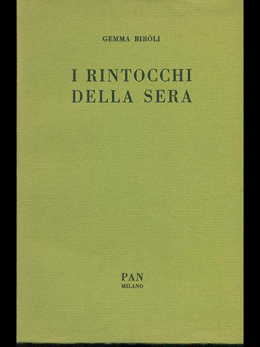 I rintocchi della sera - Gemma Biroli - copertina