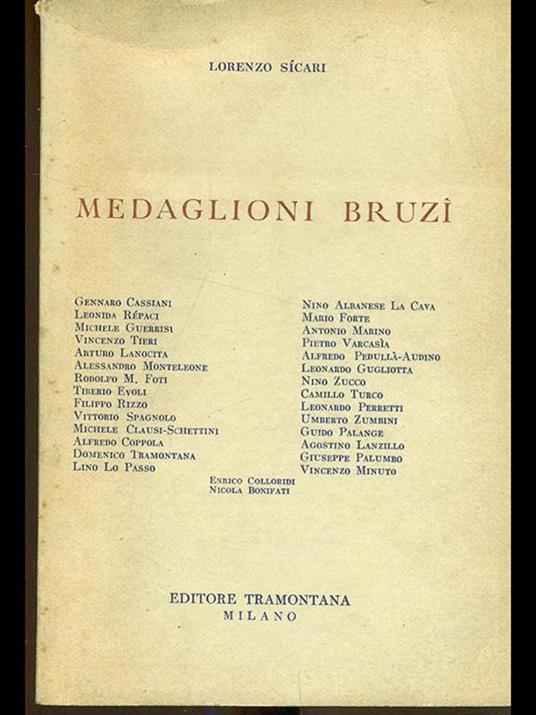 Medaglioni bruzì - Lorenzo Sicari - copertina