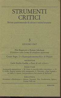 Strumenti Critici n 3 - 2