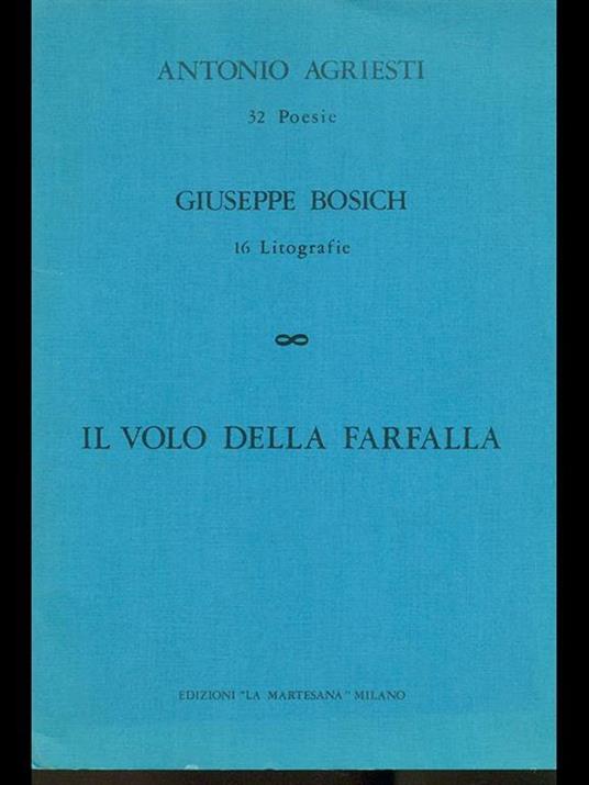 Il volo della farfalla - Antonio Agriesti - copertina