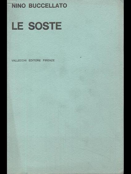 Le soste - Nino Buccellato - copertina