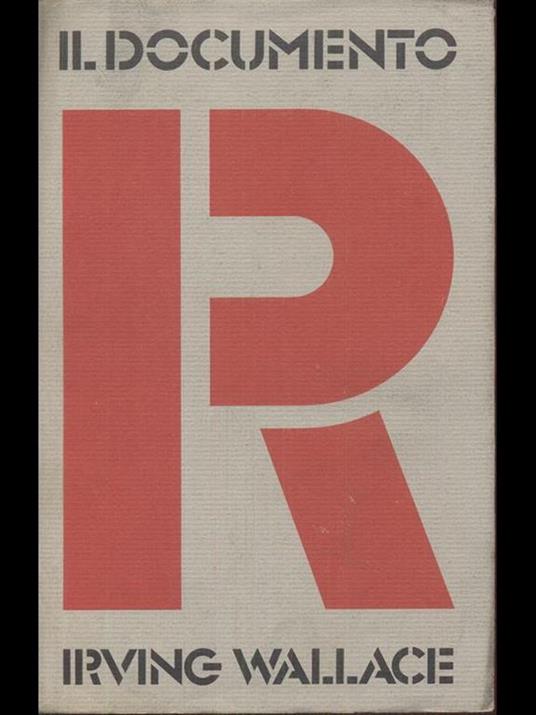 Il documento R - Irving Wallace - copertina