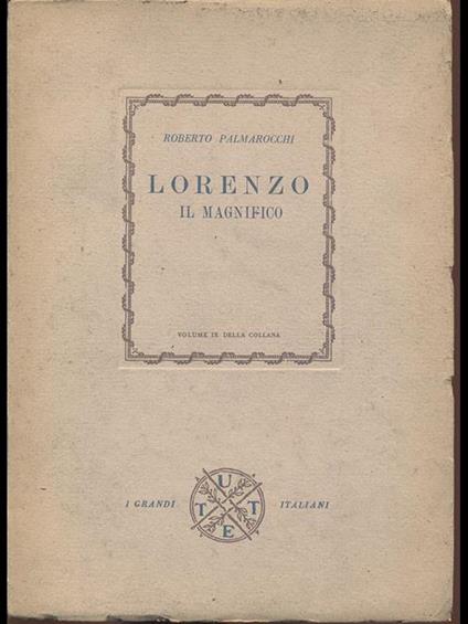 Lorenzo il magnifico - Roberto Palmarocchi - copertina