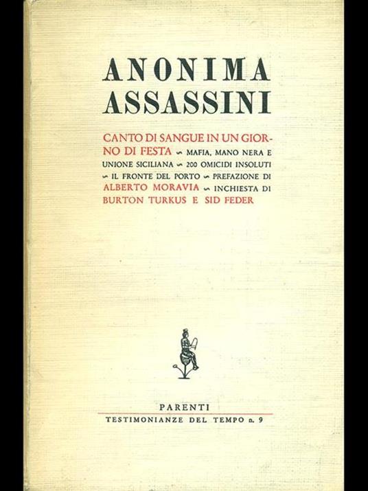 Anonima assassini - Burton Turkus,Sid Ferer - copertina