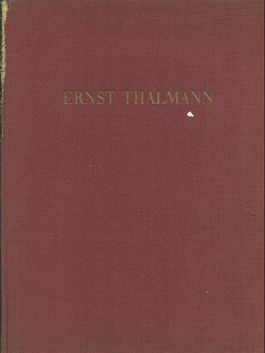 Ernst Thalmann - copertina