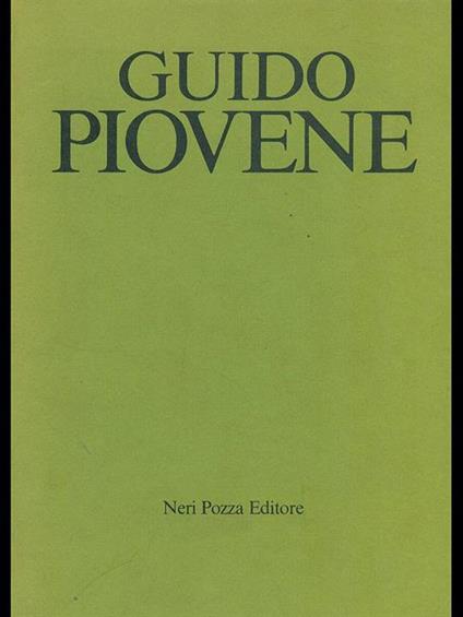 Guido Piovene - copertina