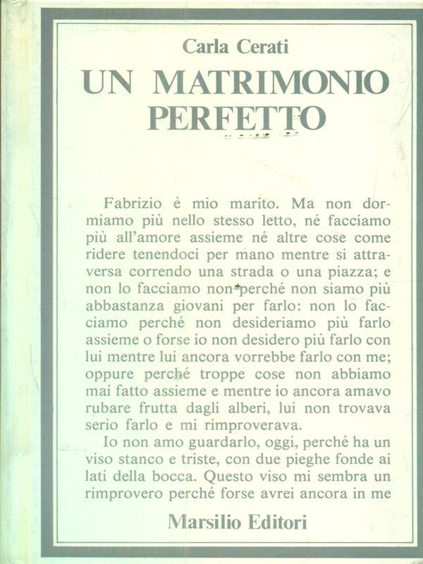 Un matrimonio perfetto
