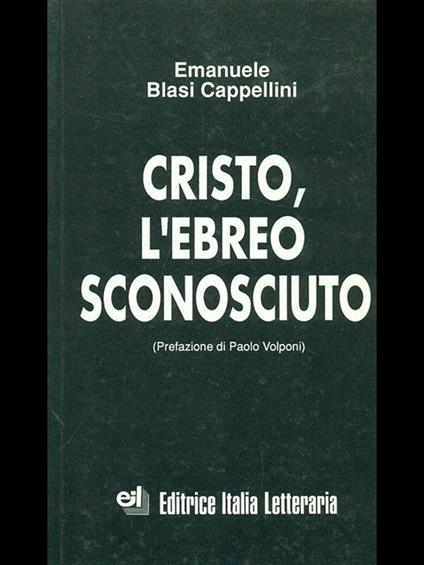 Cristo, l'ebreo sconosciuto - copertina