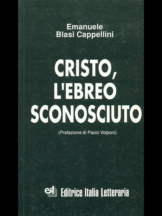 Cristo, l'ebreo sconosciuto - copertina