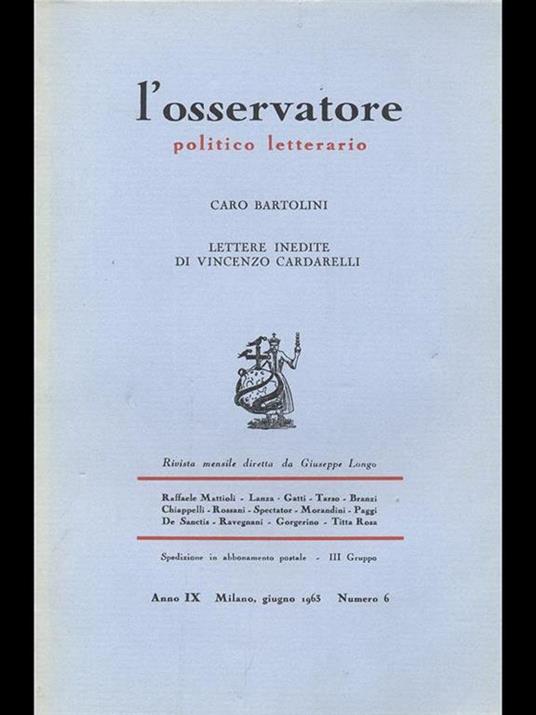 L' osservatore n 6 - copertina