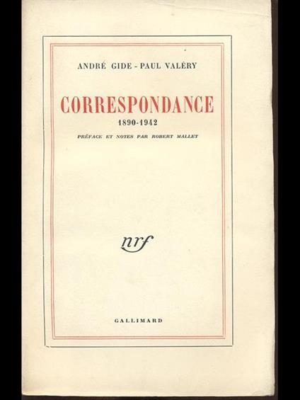 Correspondance 1890-1942 - copertina