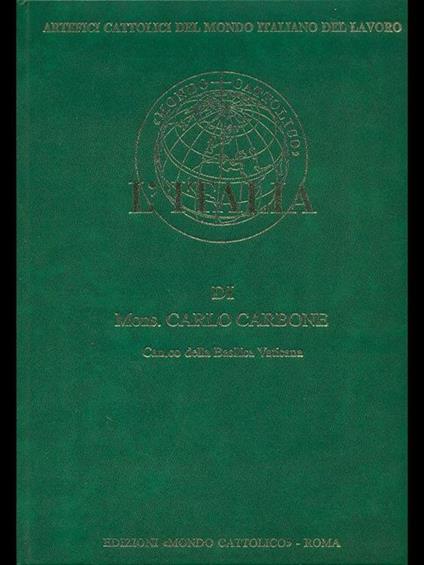 L' Italia - Carlo Carbone - copertina