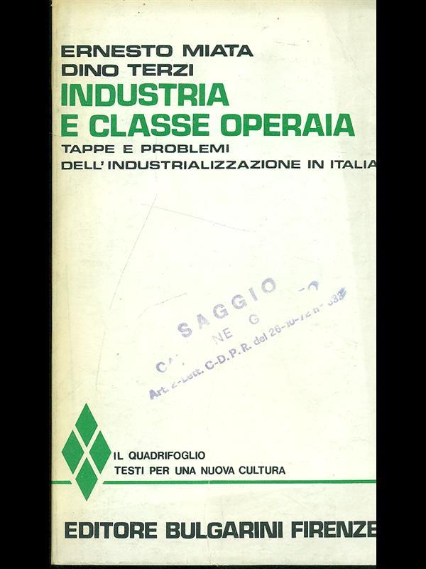 Industria e classe operaia