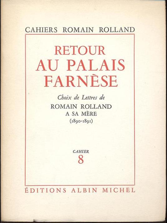 Retour au Palais Farnese - Romain Rolland - copertina