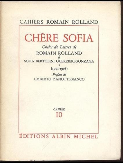 Chere Sofia I - Romain Rolland - copertina